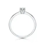 Pierścionek z białego złota z diamentem